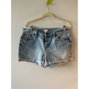 Jcrew light wash denim shorts sz29